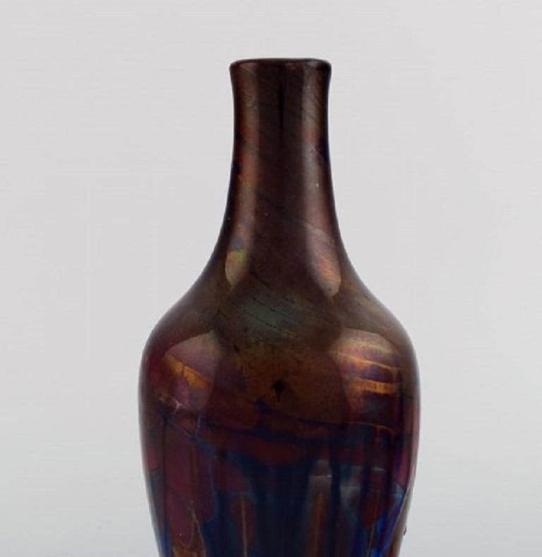 Karl Hansen Reistrup for Kähler, Antique Vase in Glazed Ceramics, 1890s In Excellent Condition For Sale In Copenhagen, DK