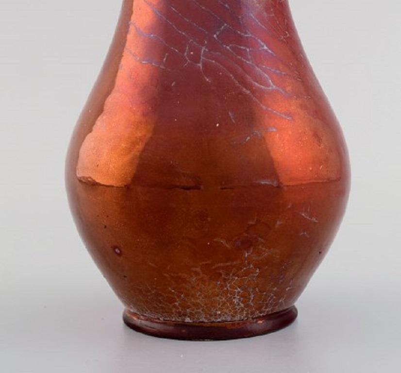 Antike Vase aus glasierter Keramik von Karl Hansen Reistrup für Khler, 1890er Jahre im Zustand „Hervorragend“ im Angebot in Copenhagen, DK