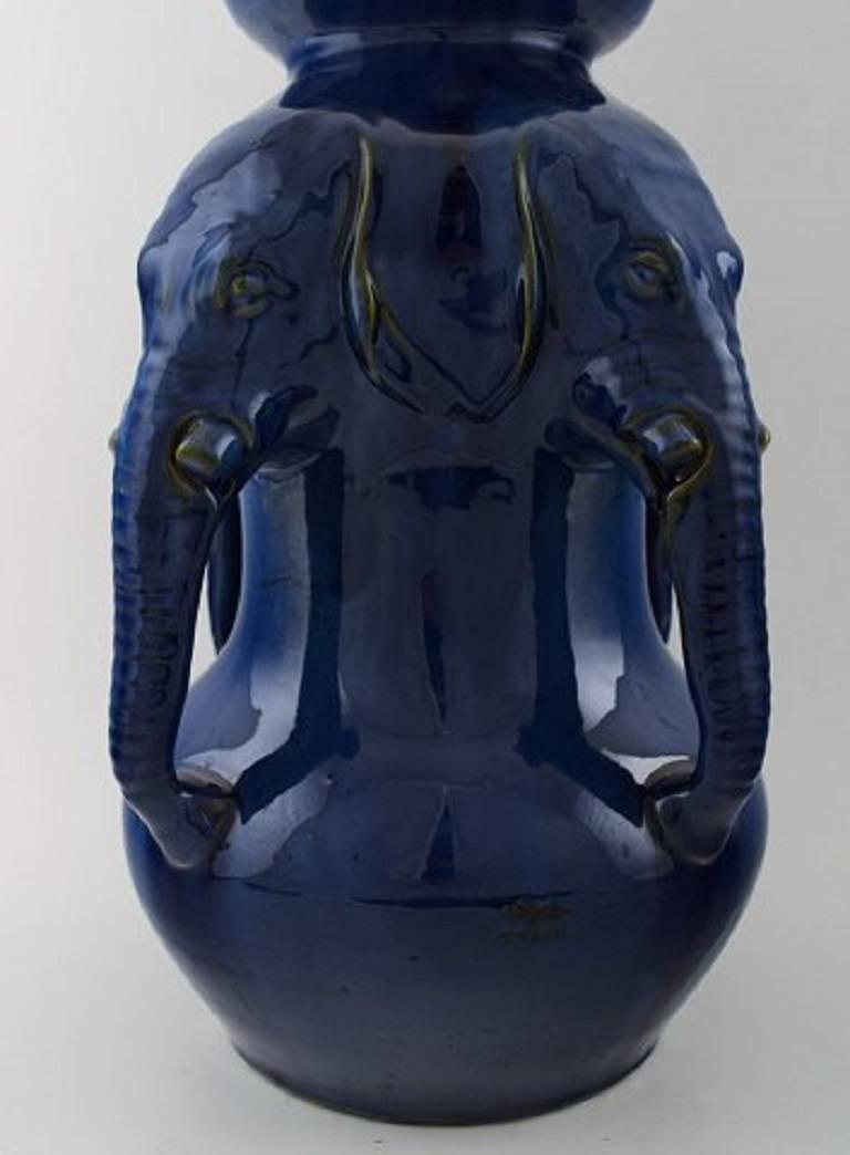 Danish Karl Hansen Reistrup for Kähler, Very Large Vase of Pottery