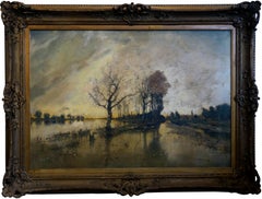 Very Large 19th-c Landscape by Karl Heffner