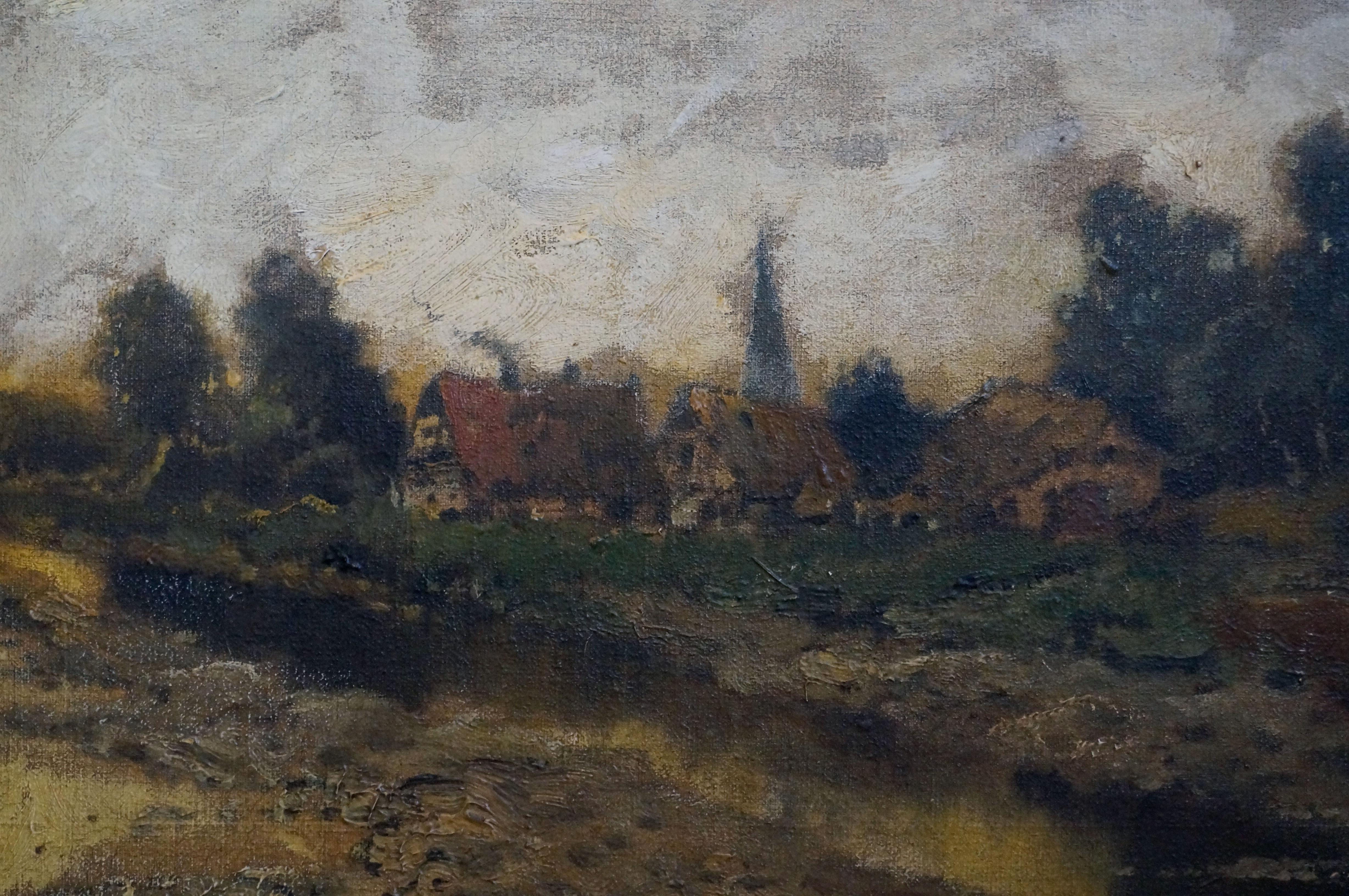 Very Large 19th-c Landscape by Karl Heffner 3