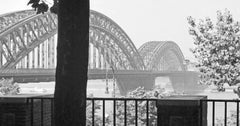 Puente arqueado sobre el río Rin en Dusseldorf, Alemania 1937 Impreso Posteriormente