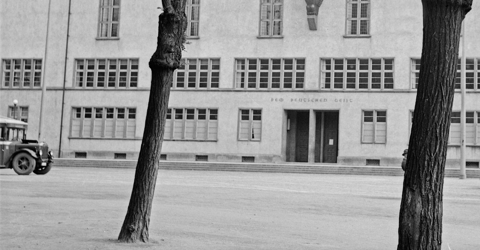 Building of Heidelberg university, Germany 1938, PrintedLater - Photograph by Karl Heinrich Lämmel