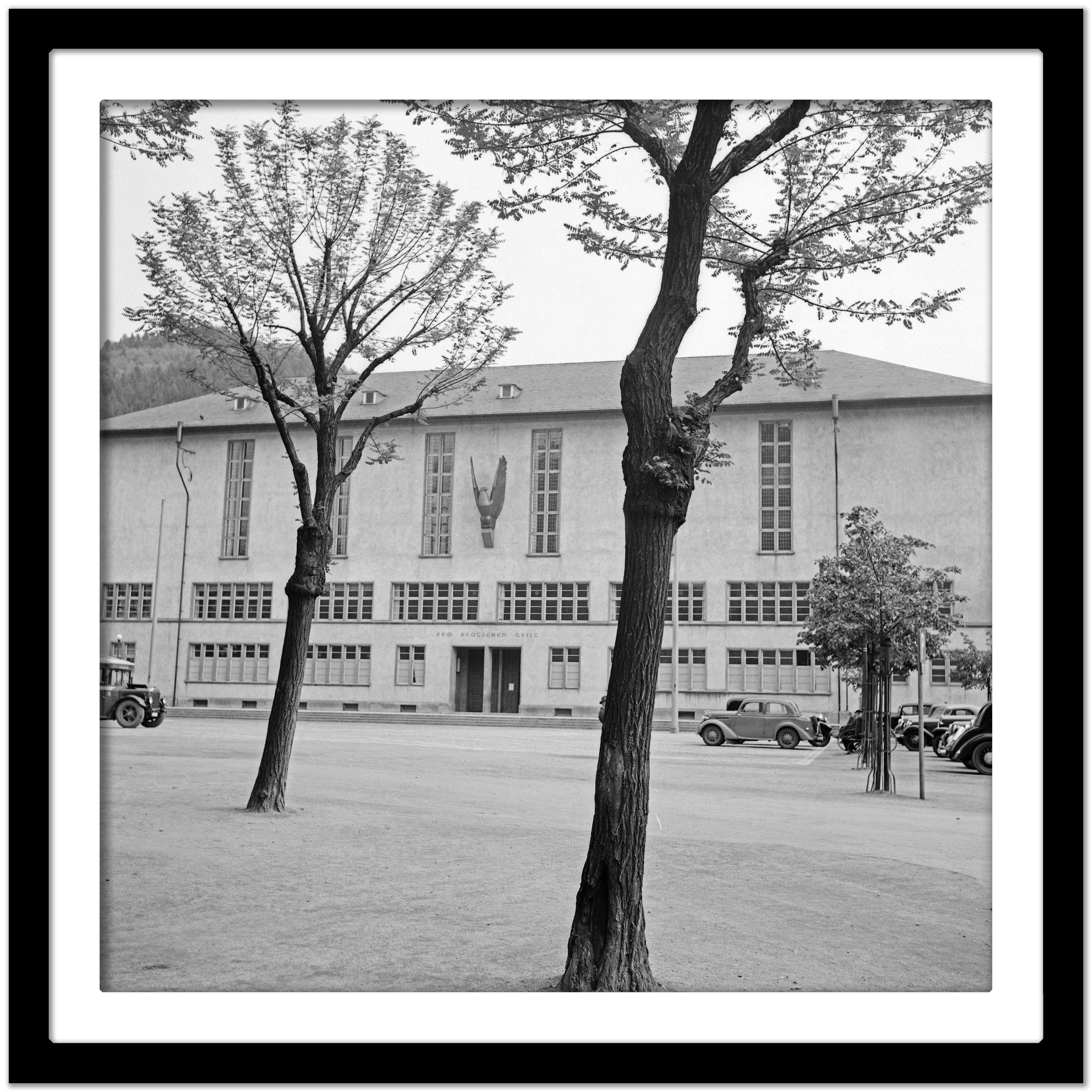 Building of Heidelberg university, Germany 1938, PrintedLater - Modern Photograph by Karl Heinrich Lämmel