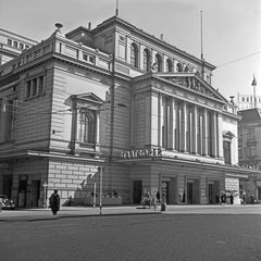 Building of the Hamburg opera, Germany 1938, Printed Later