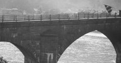 Alte Brücke über den Rhein Neckar in Heidelberg, Deutschland 1938, Später gedruckt