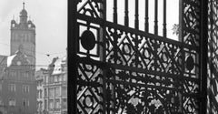 Shadows with iron gate Residence castle Darmstadt, Germany 1938 Printed Later