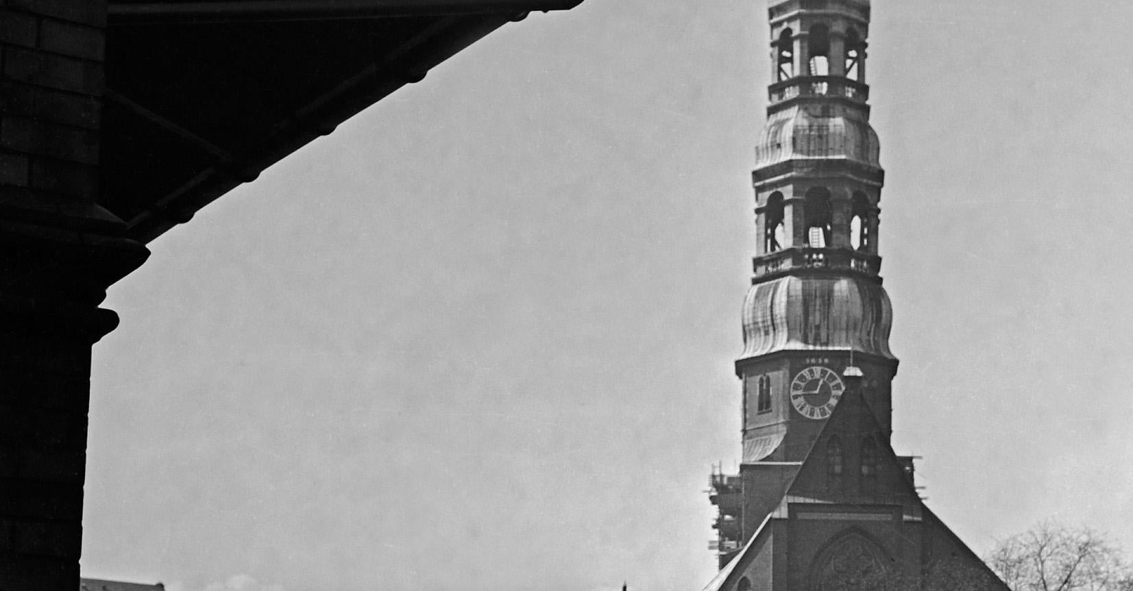 St. Catherine's church at Hamburg, Germany 1938, Printed Later  - Photograph by Karl Heinrich Lämmel