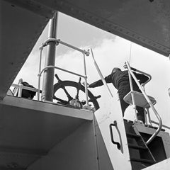 Steeringrad auf einem Schiff, Deutschland 1937 Gedruckt später