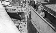 View to the old railway bridge at Koenigsberg, Germany 1934 Printed Later