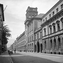 Ansicht zur technischen Universität in München, Deutschland 1937, Später gedruckt