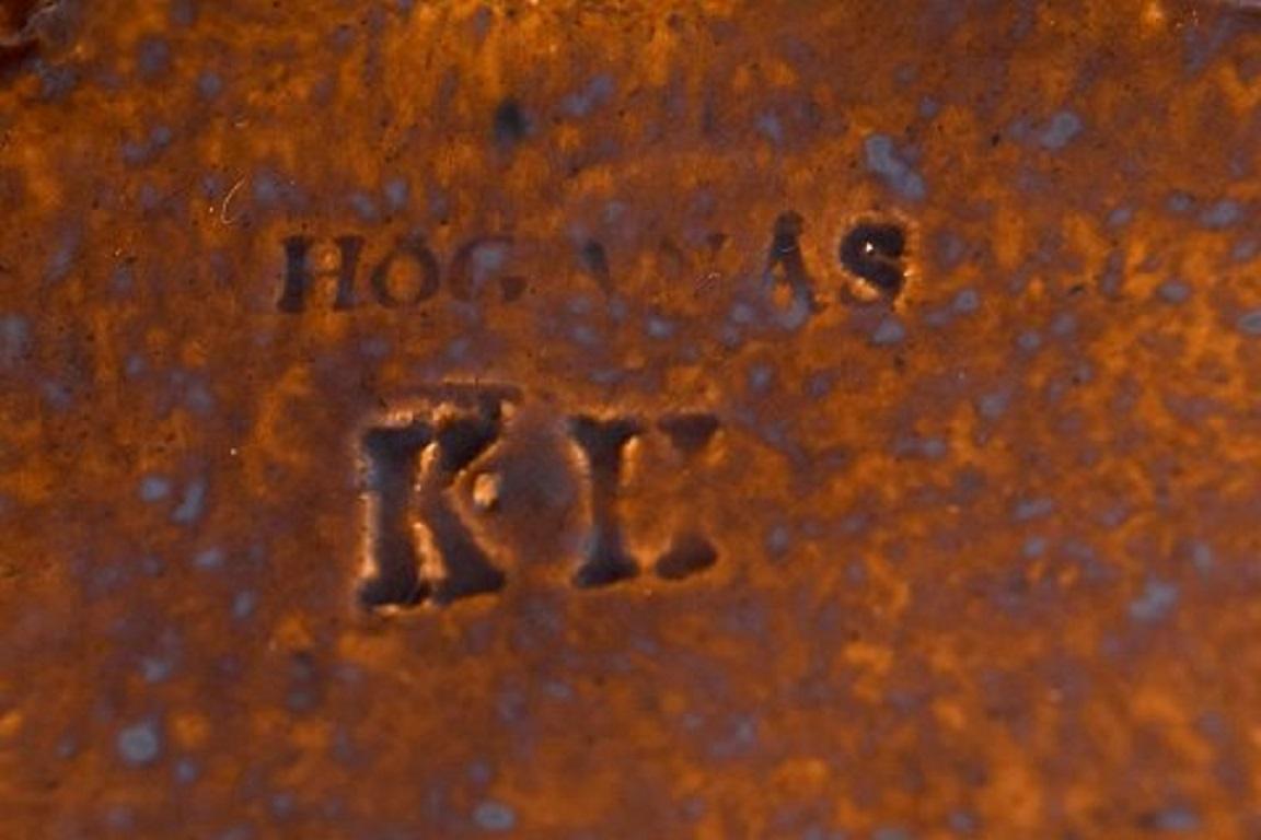20ième siècle Karl Holst pour Höganäs, une paire de bols anciens Art Nouveau en céramique émaillée en vente