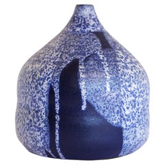 Karl Jüttner studio production pottery vase with fantastic colors