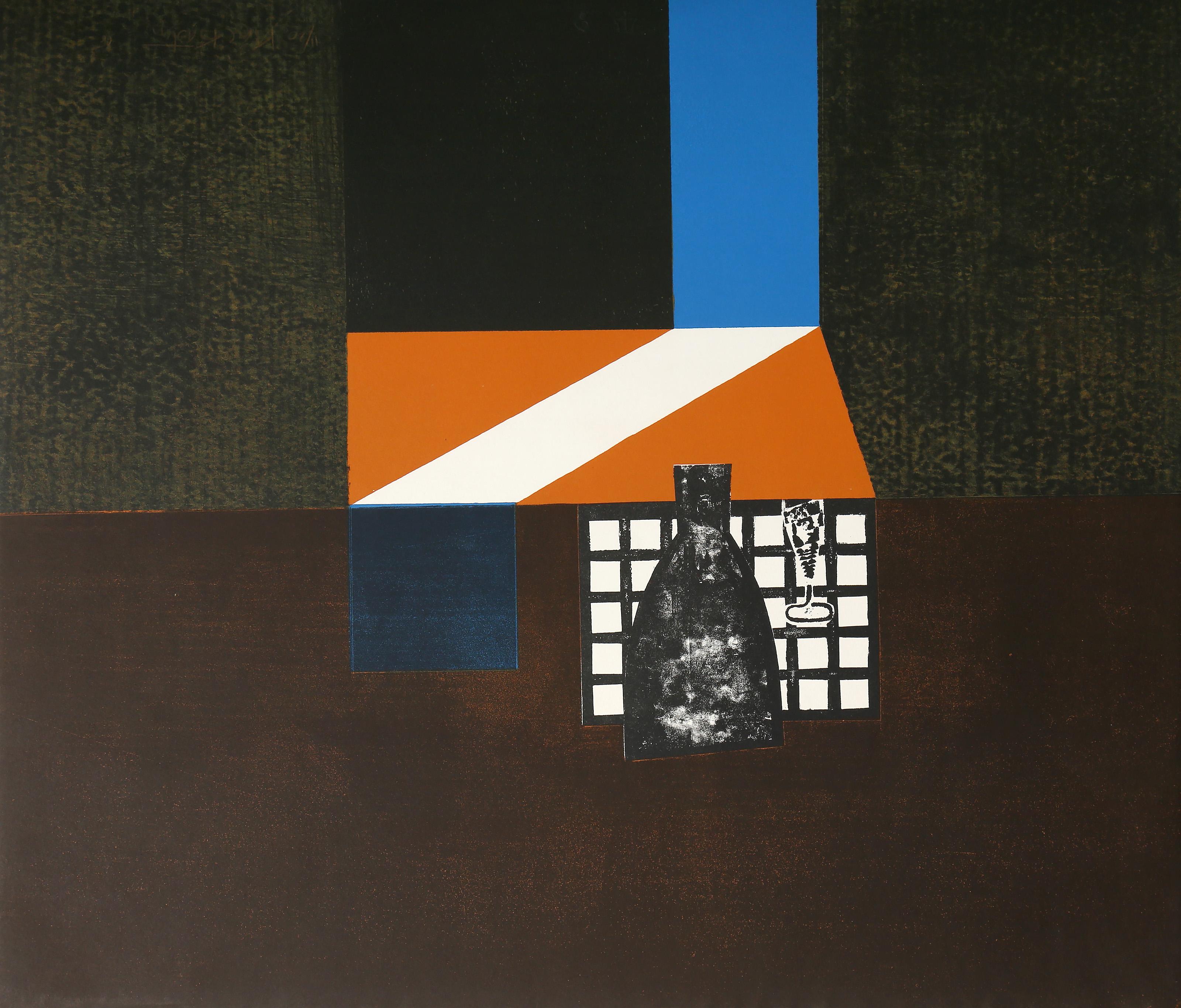 Karl Kasten, americano (1916 - 2010) - Amalfi, Anno:  1968, Media:  Litografia, firmata, numerata e datata a matita colorata, Edizione:  11/20, Dimensioni:  18.5 x 21.5 in. (46.99 x 54.61 cm) 