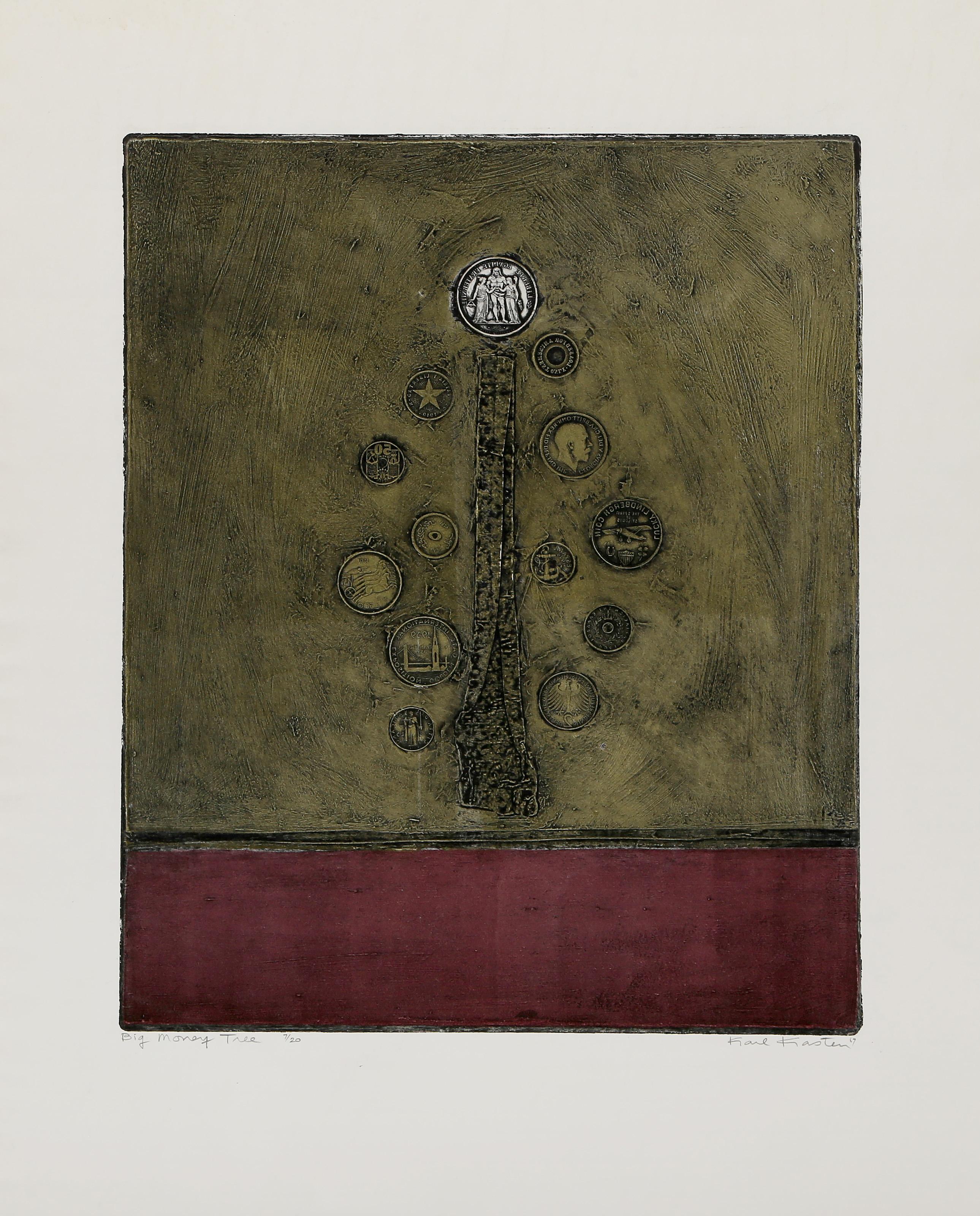 Money Tree, Modern Etching and Aquatint by Karl Kasten For Sale 2