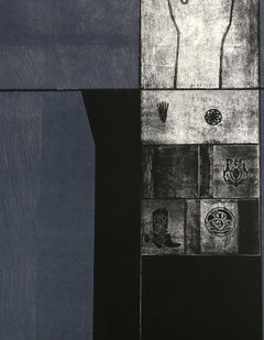 Reliquary Ouest, Surrealist Lithograph by Karl Kasten