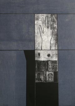 Reliquary Ouest, surrealistische Lithographie von Karl Kasten