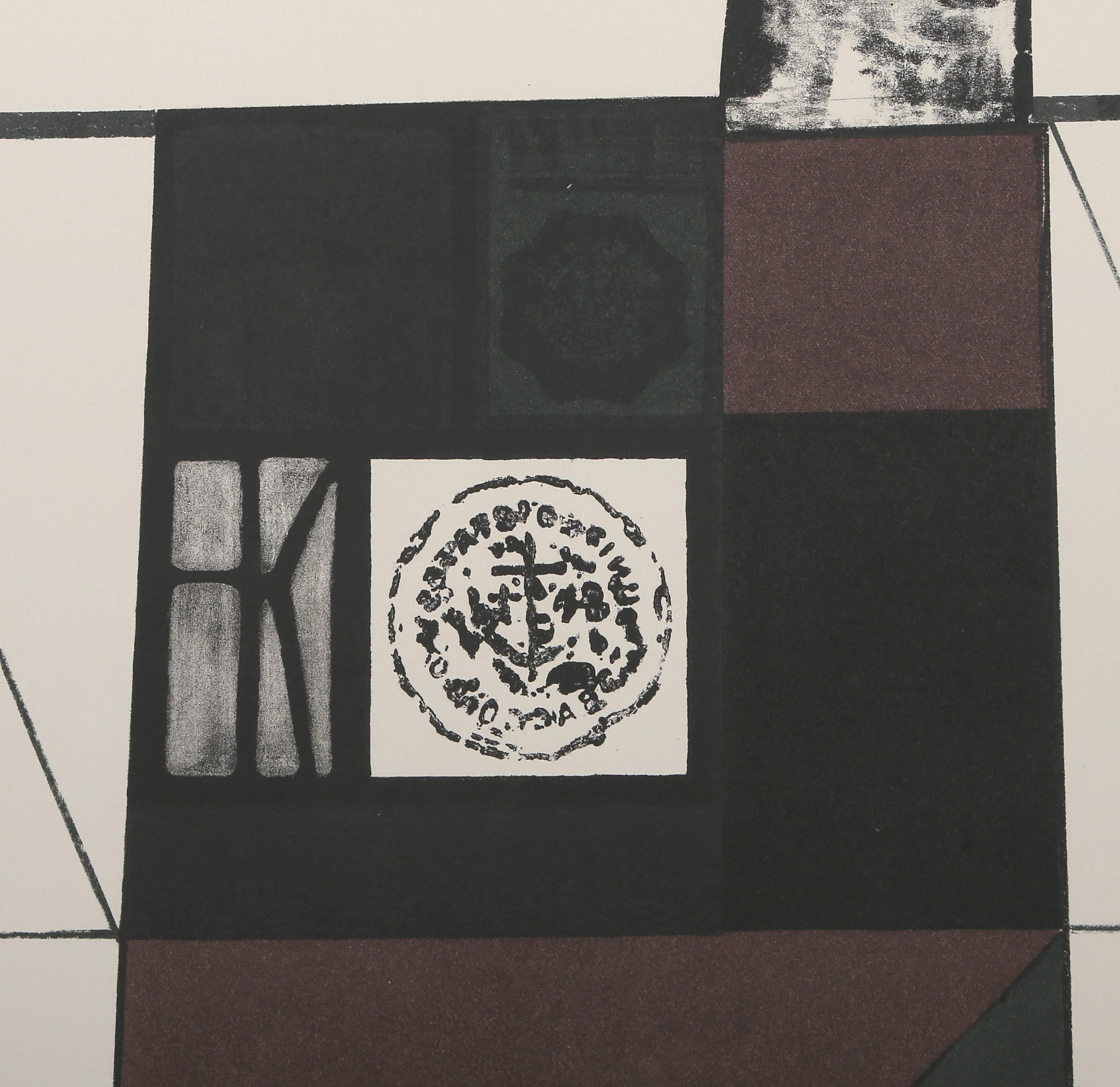 Relicario Paimpont, litografía moderna de Karl Kasten en venta 2