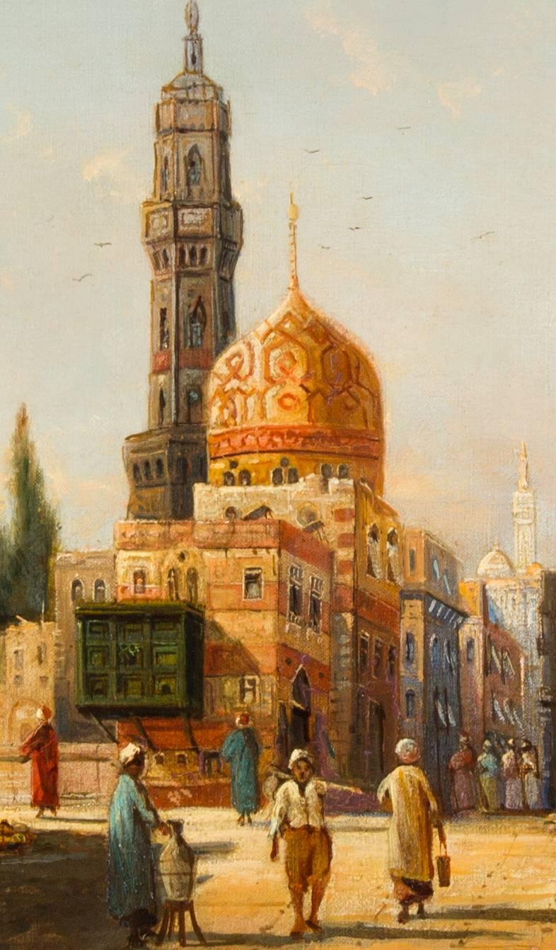 Karl Kaufmann - Signed & Framed 19th Century Oil, North African Street Scene 2