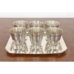 Karl Kipp Art Deco Pewter Cocktail Set, Circa 1920s