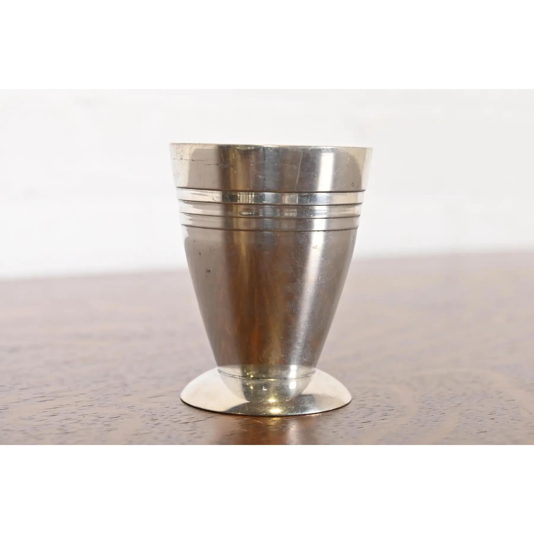 Début du 20ème siècle Ensemble de cocktail Art Déco en étain Karl Kipp, vers 1920 en vente