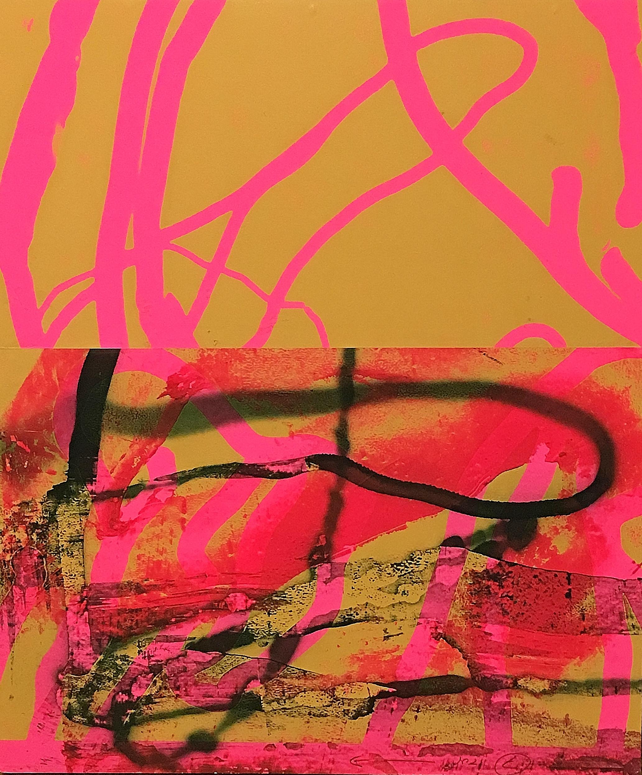 Karl Klingbiel Abstract Painting – Hommage an Dichter und Schriftsteller