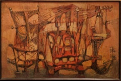 "Paisaje Abstracto" Karl Knaths, Surrealista, Modernista Americano Obra Abstracta