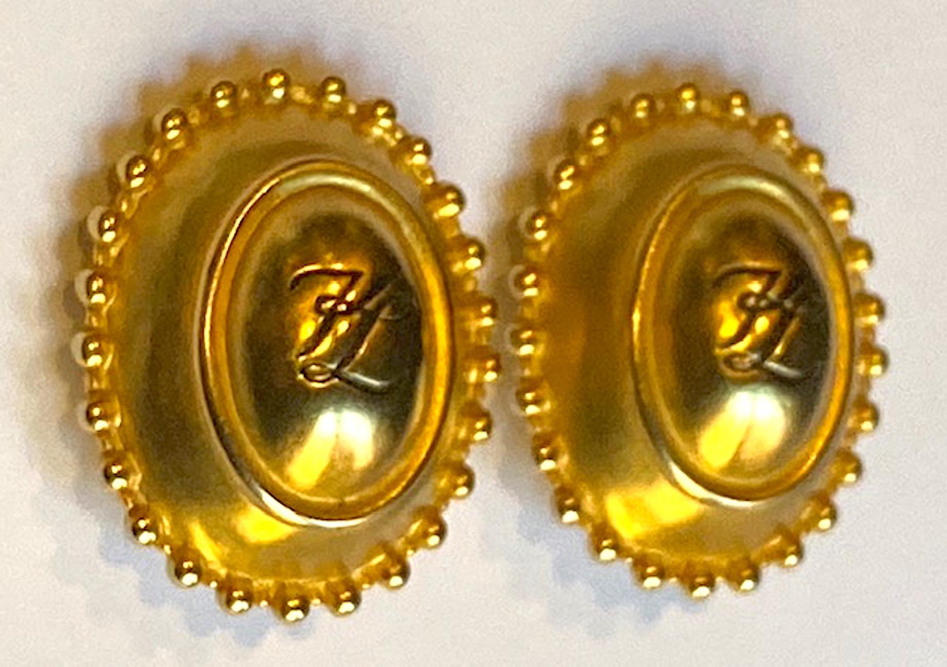 Women's Karl Lagerfeld 1980s Earring with KL 