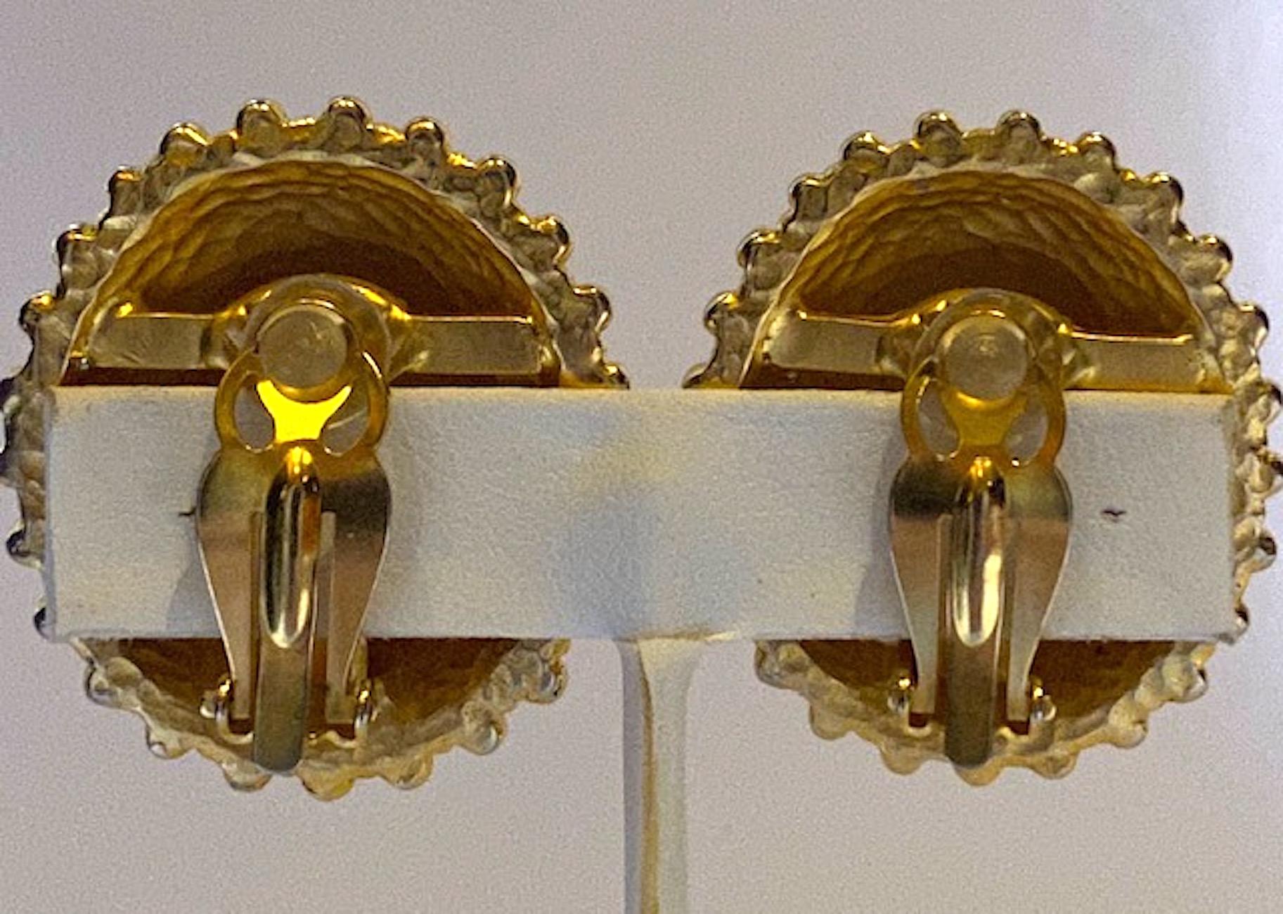 Karl Lagerfeld 1980s Earring with KL  4