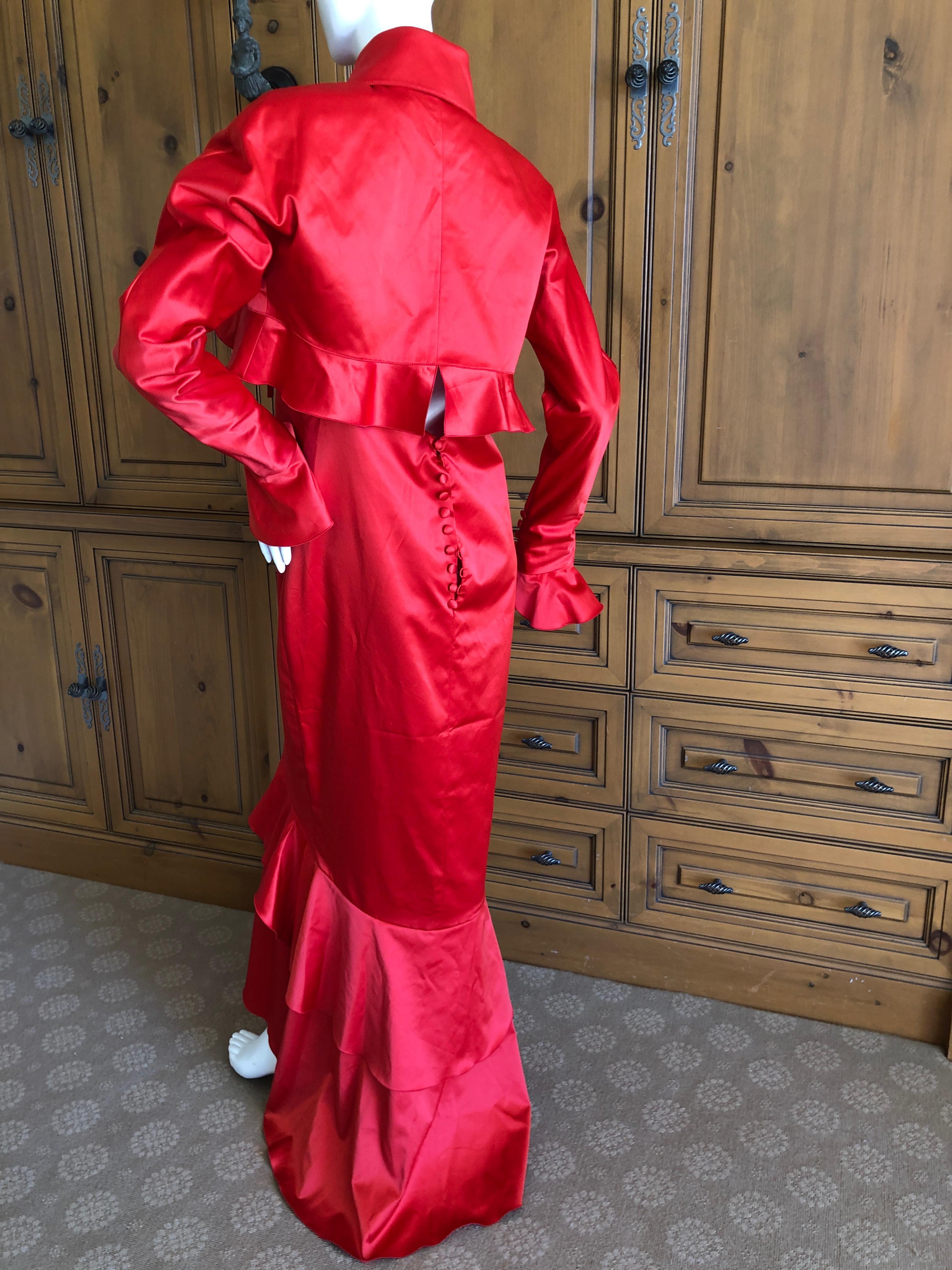 Karl Lagerfeld 1980's Red Evening Dress with Matching Jacket Lagerfeld Gallery 6