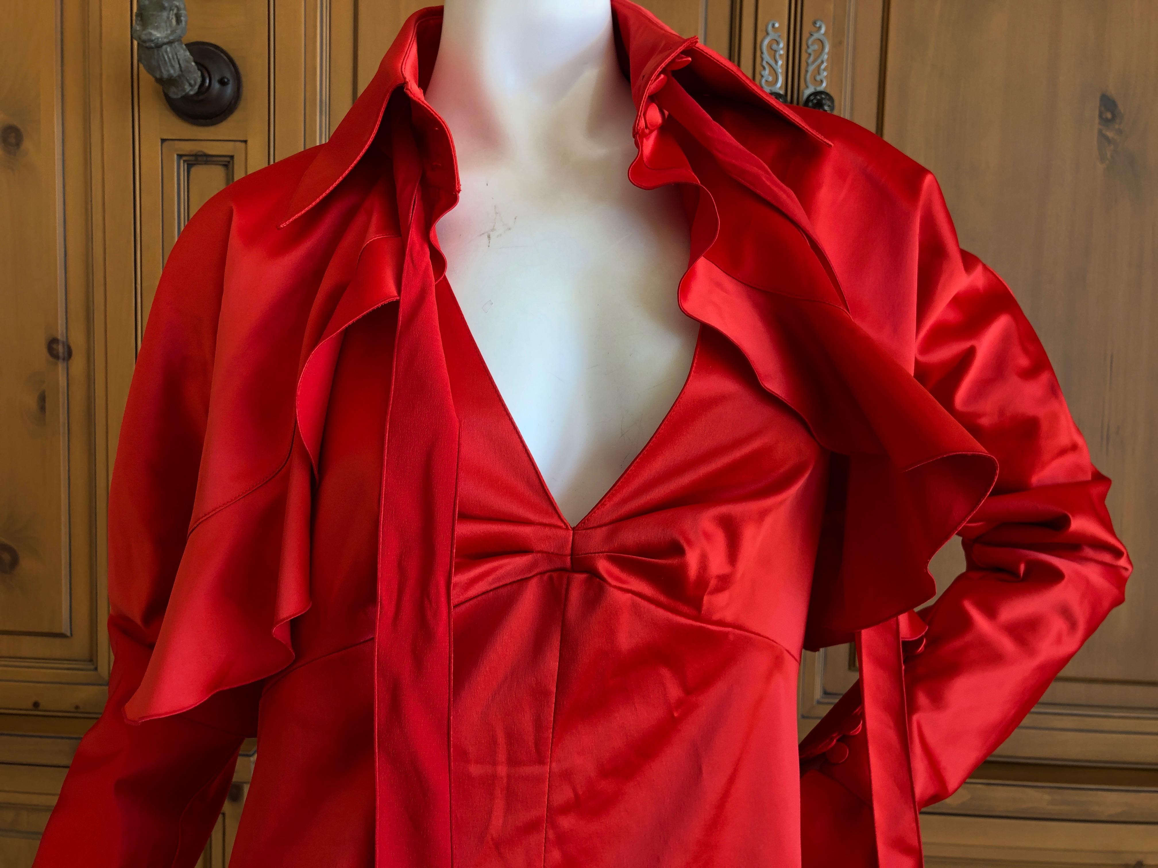 Karl Lagerfeld 1980's Red Evening Dress with Matching Jacket Lagerfeld Gallery 7