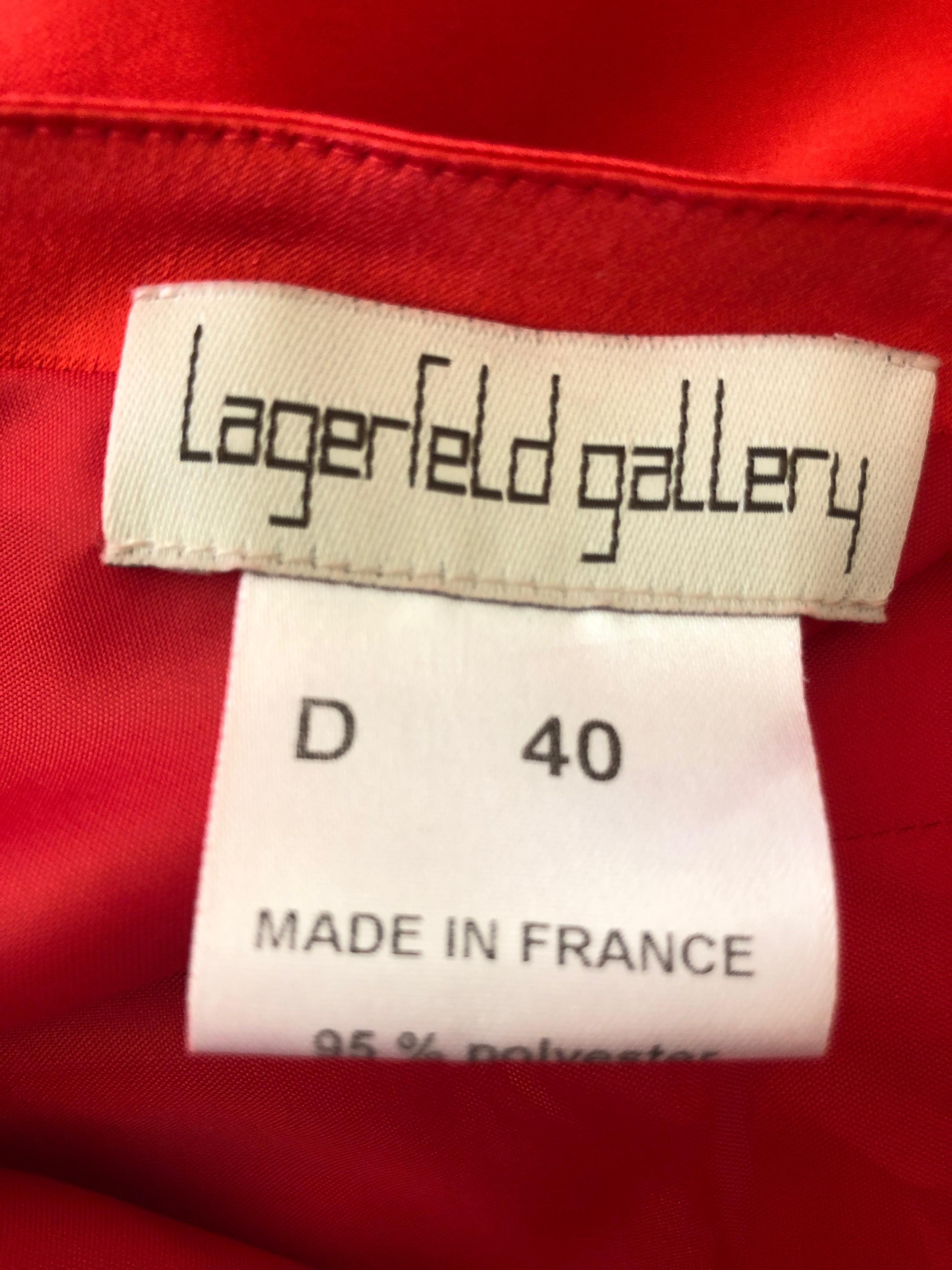 Karl Lagerfeld 1980's Red Evening Dress with Matching Jacket Lagerfeld Gallery 8