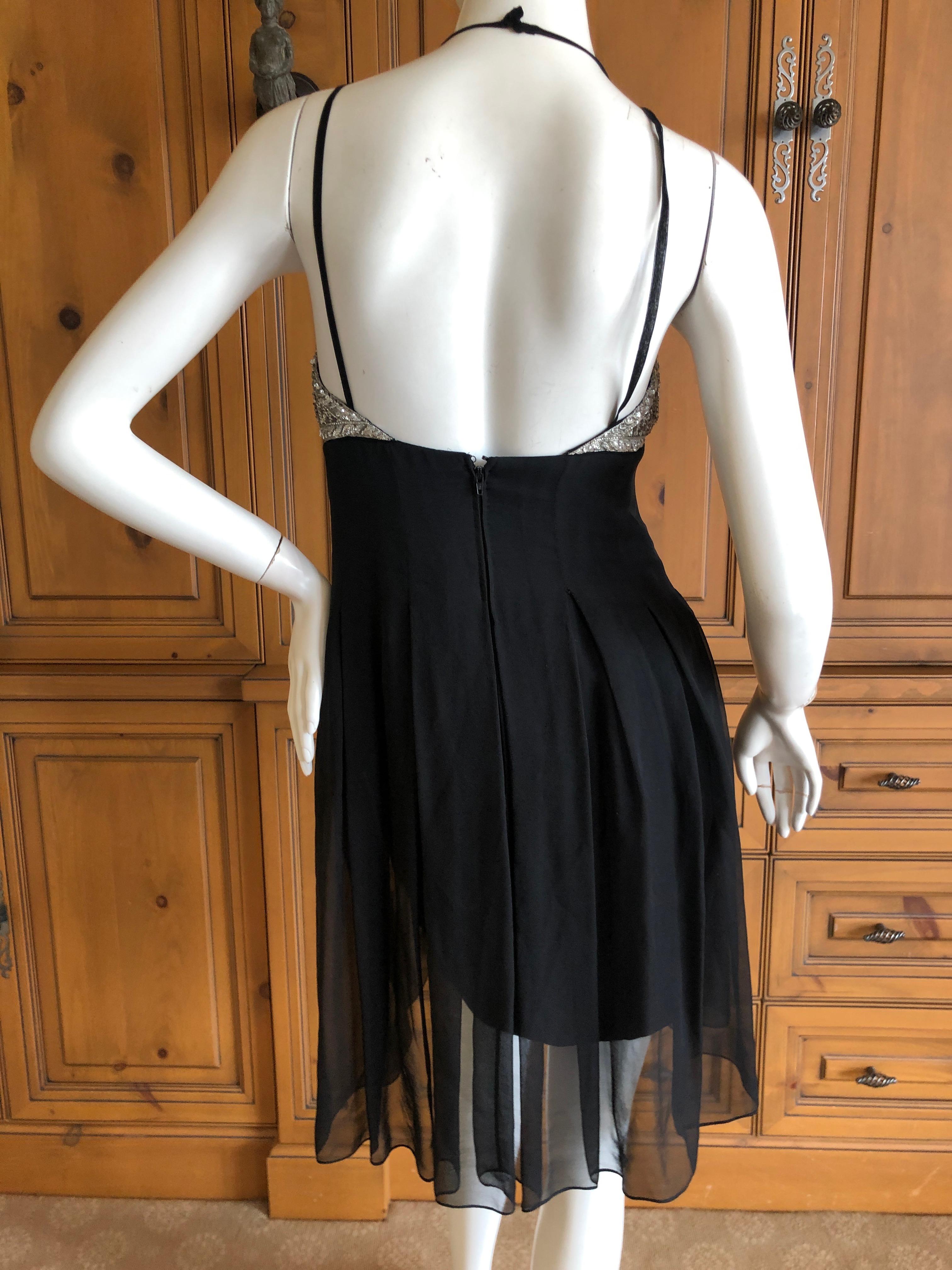 Karl Lagerfeld 1984 Lesage Sequin Embellished Mini Dress For Sale 6