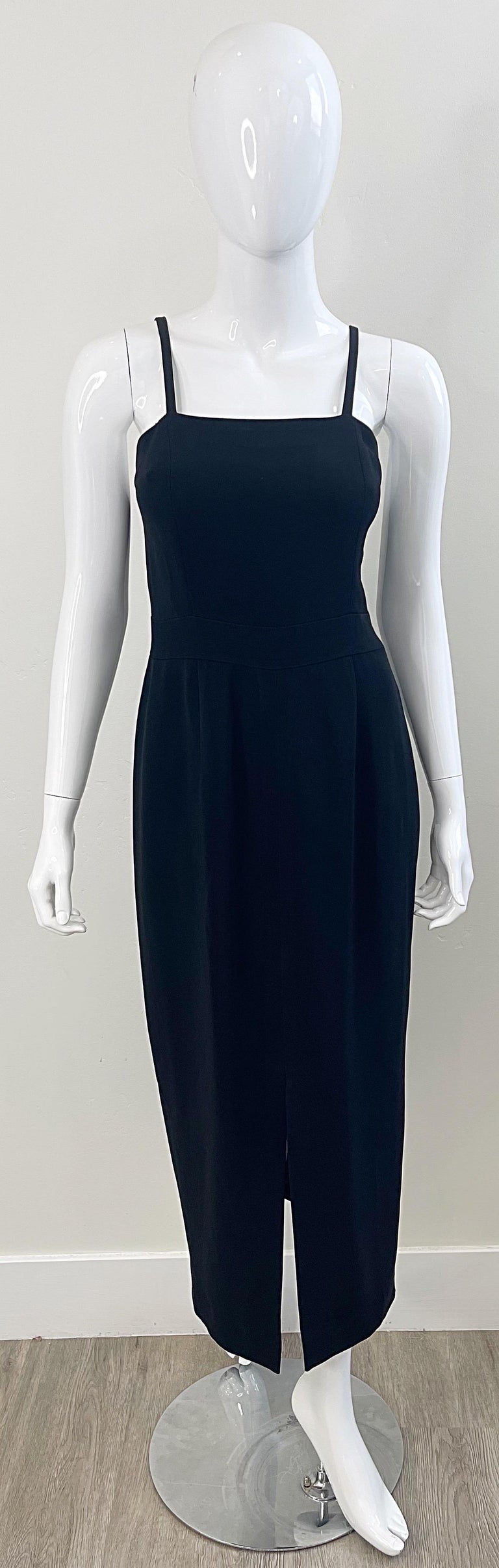 Karl Lagerfeld 1990s Black Sleeveless Timeless Black Vintage 90s Gown Maxi Dress For Sale at 1stDibs Karl Lagerfeld 1990s Black Sleeveless Timeless Black Vintage 90s Gown Maxi Dress For Sale at 1stDibs