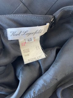 Karl Lagerfeld 1990s Black Sleeveless Timeless Black Vintage 90s Gown Maxi Dress