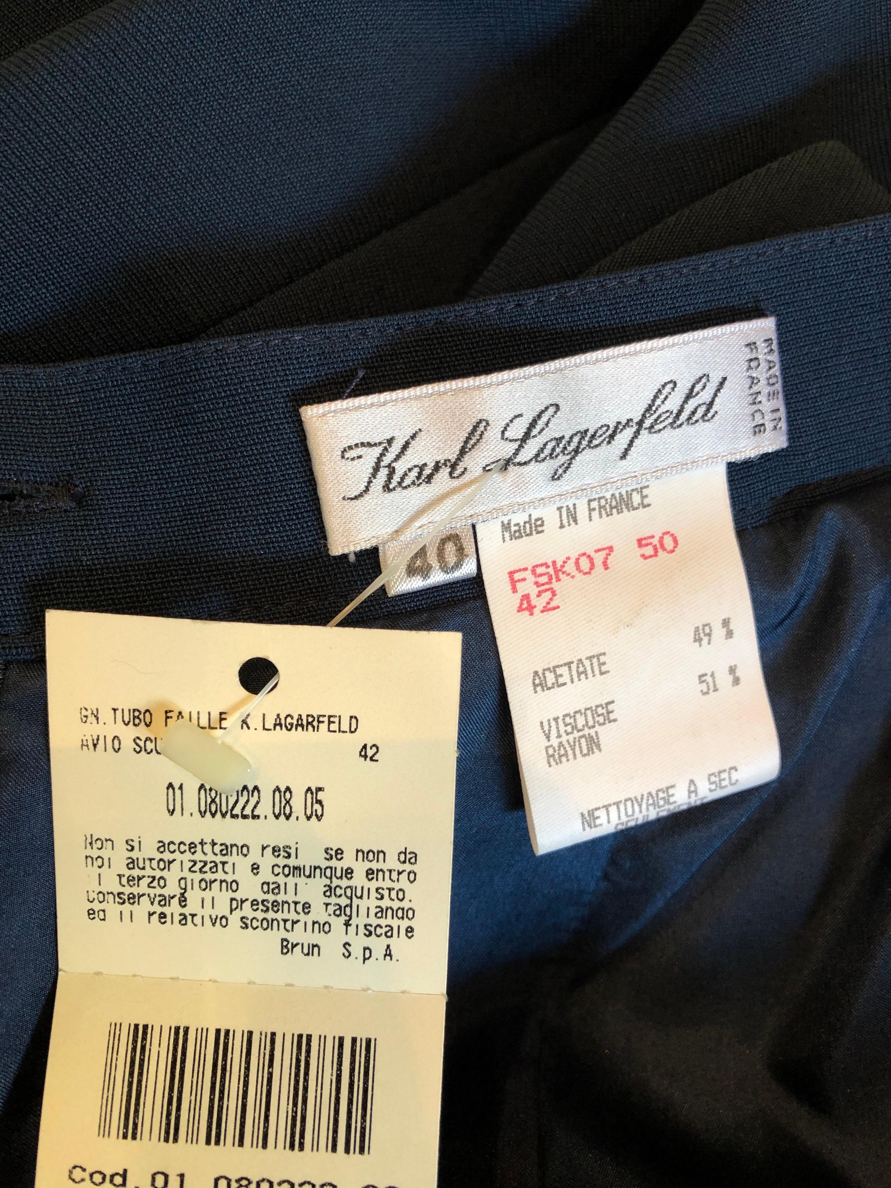 Karl Lagerfeld avio blue suit  For Sale 5