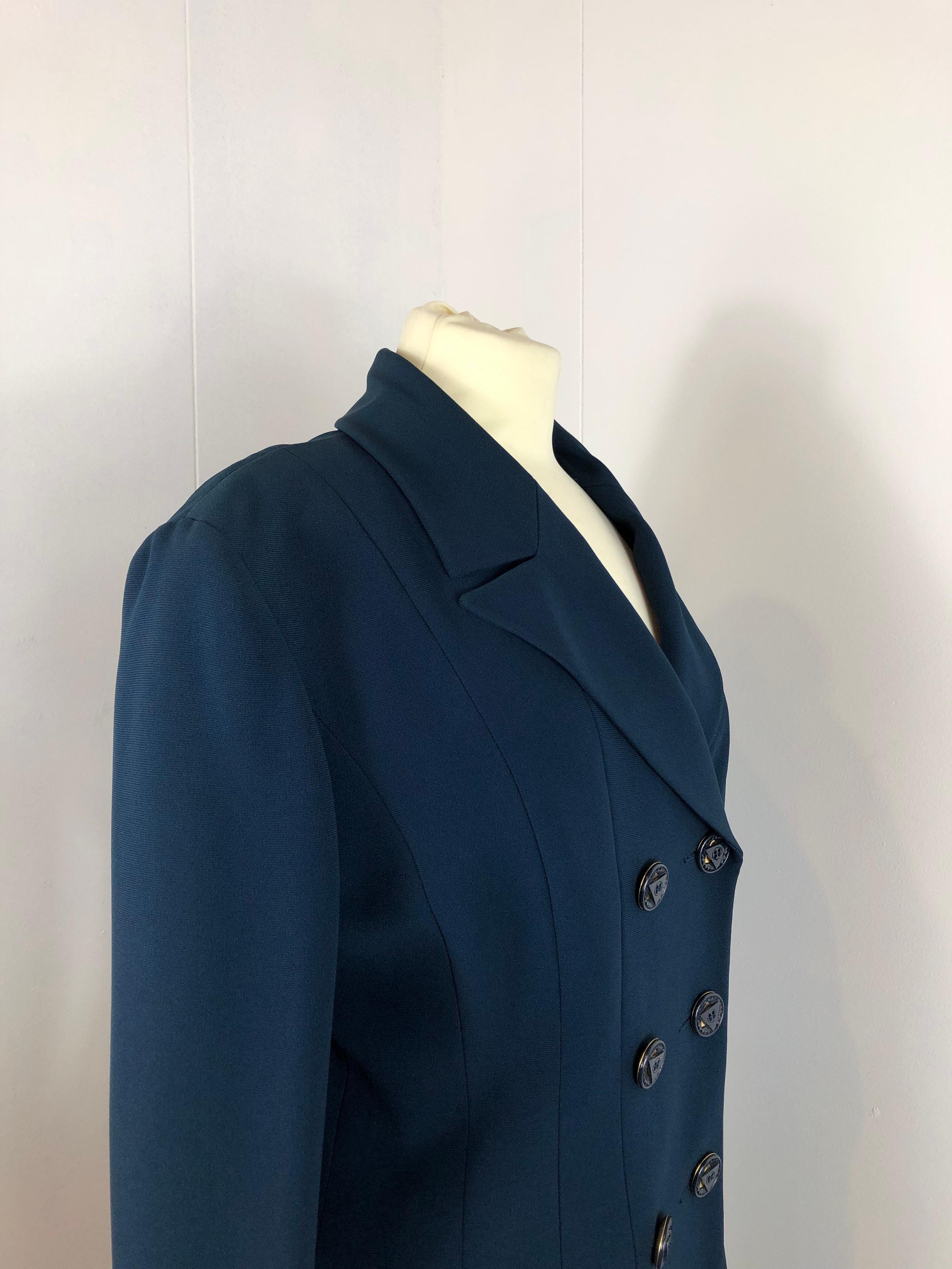 Karl Lagerfeld avio blue suit  In Excellent Condition For Sale In Carnate, IT