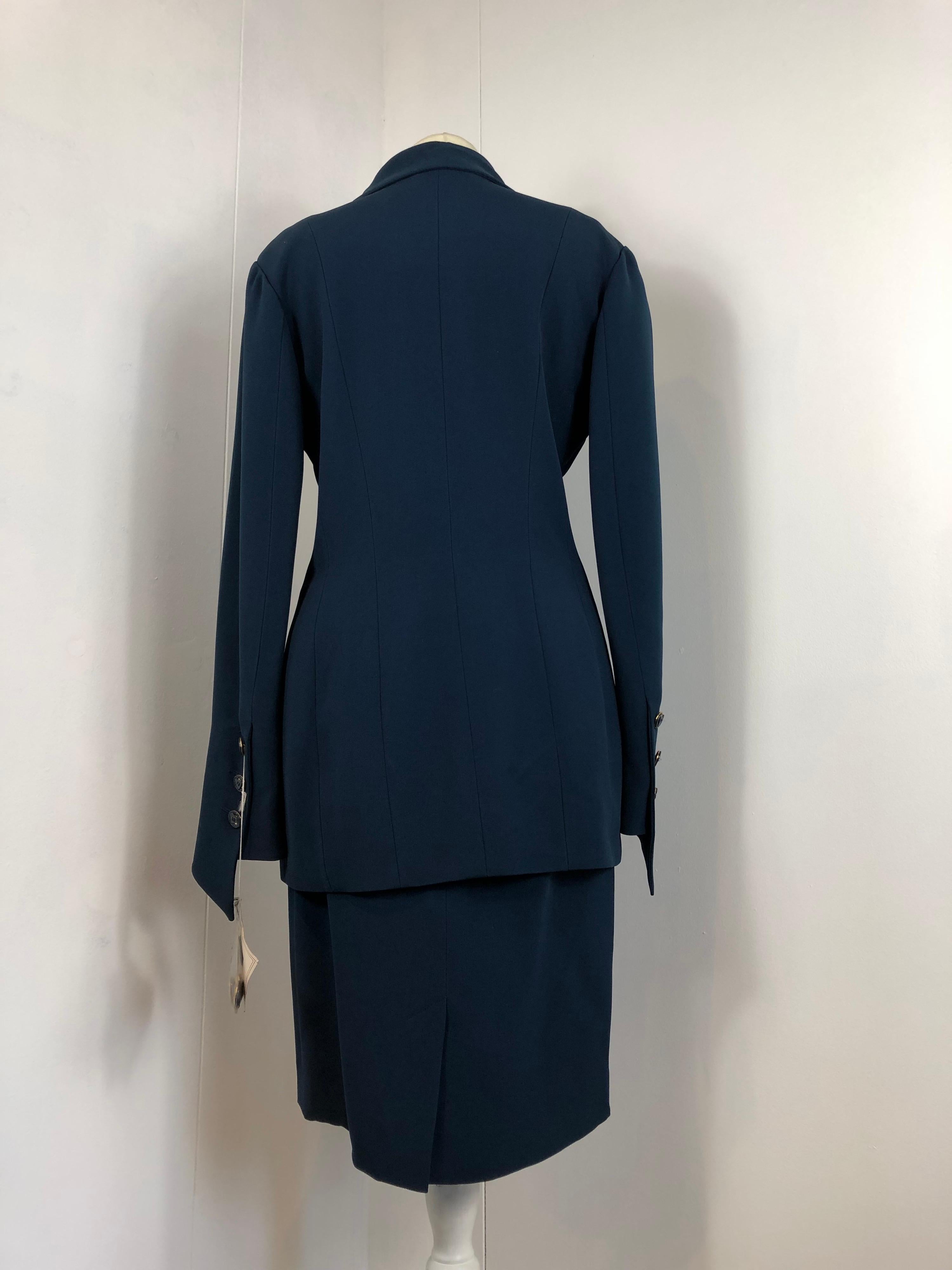 Women's Karl Lagerfeld avio blue suit  For Sale