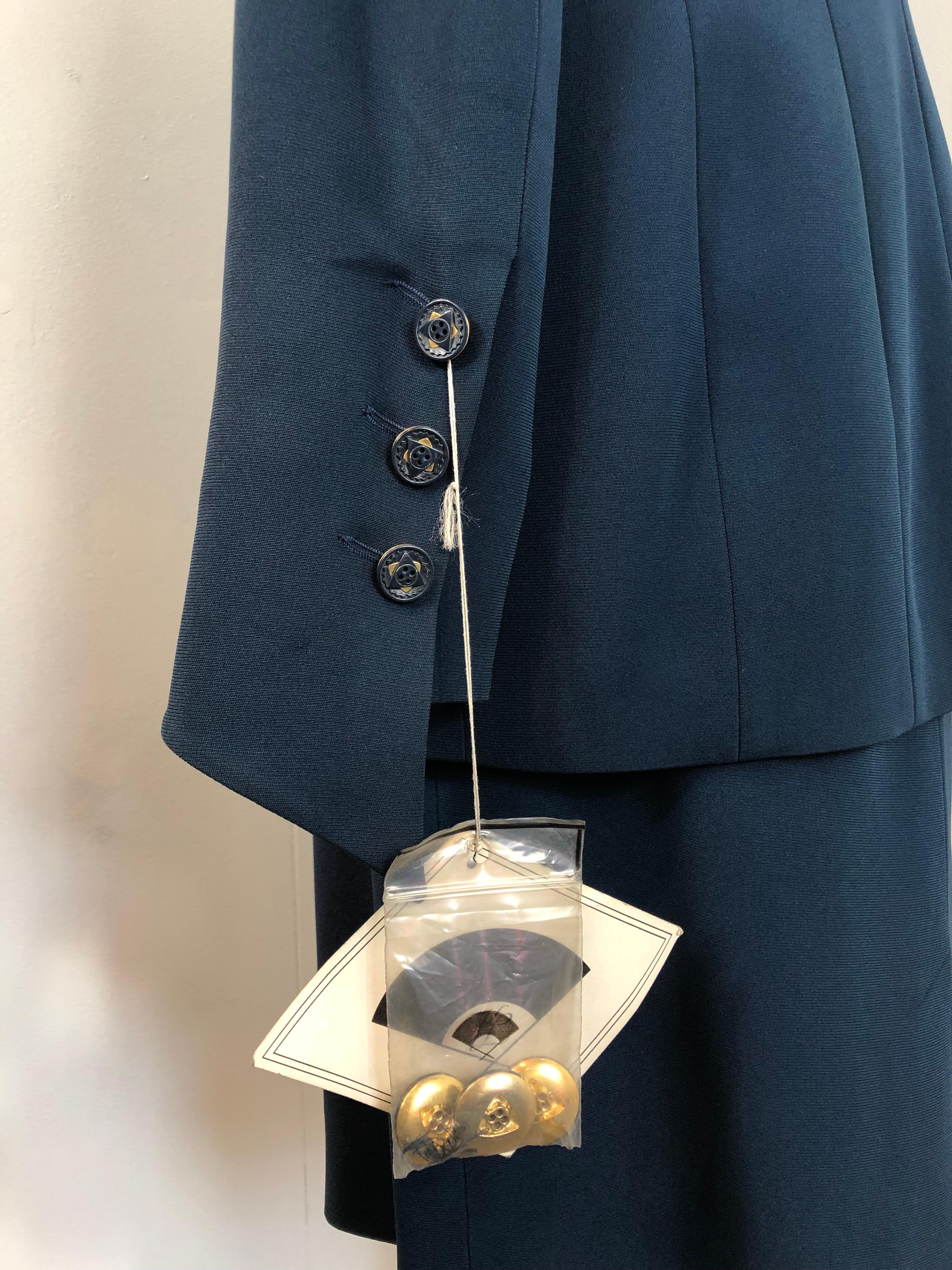Karl Lagerfeld vestito blu avio 2