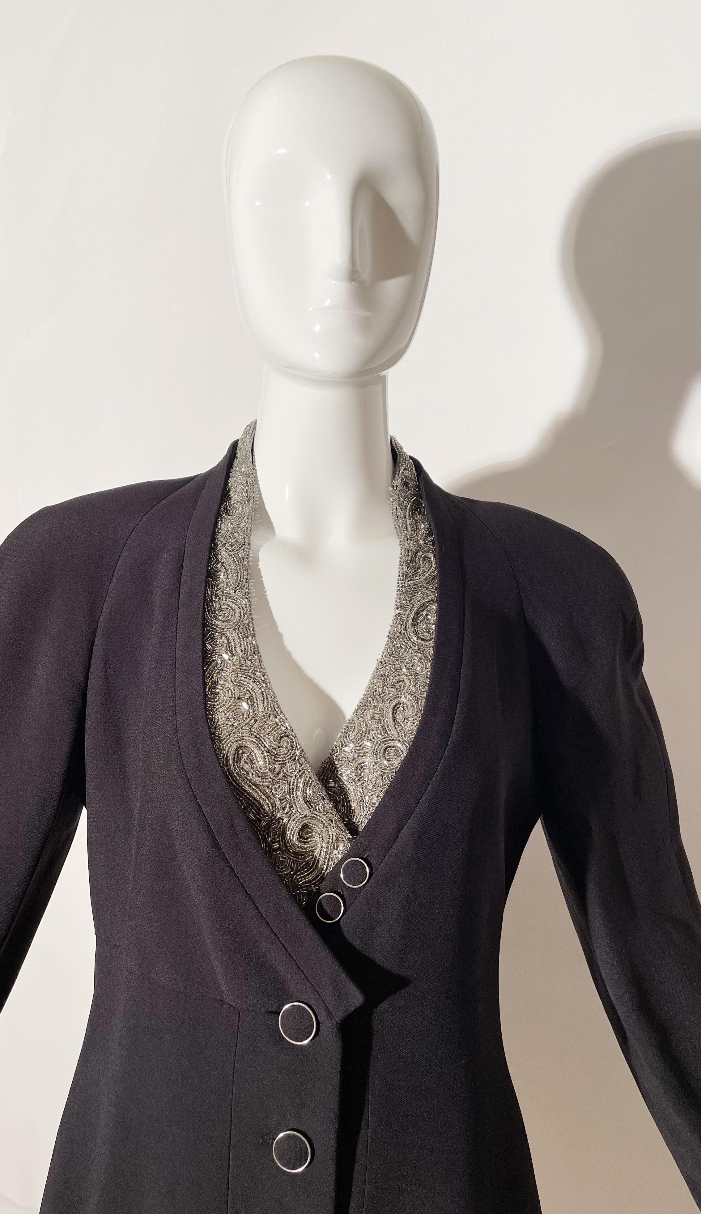 Karl Lagerfeld - Blazer en perles en vente 4