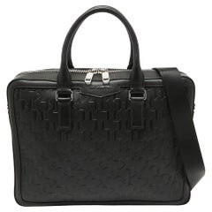 Karl Lagerfeld - Porte-documents K/Loom en cuir noir