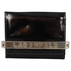 KARL LAGERFELD Black Leather Wallet