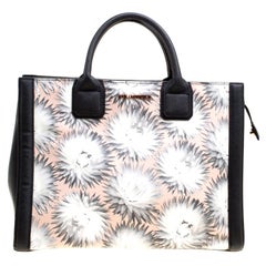 Karl Lagerfeld Black/Multicolor Printed Leather K Klassik Tote