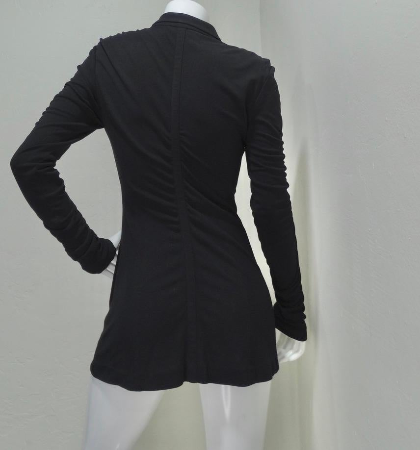 Karl Lagerfeld Black Shirt Dress circa 1990's For Sale 6