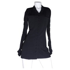Karl Lagerfeld - Robe chemise noire, circa 1990