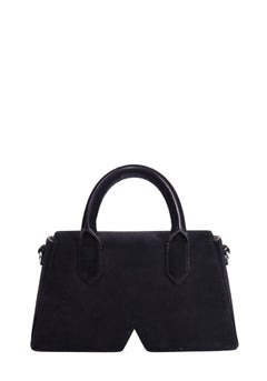 Karl Lagerfeld Black Top Handle Crossbody Bag