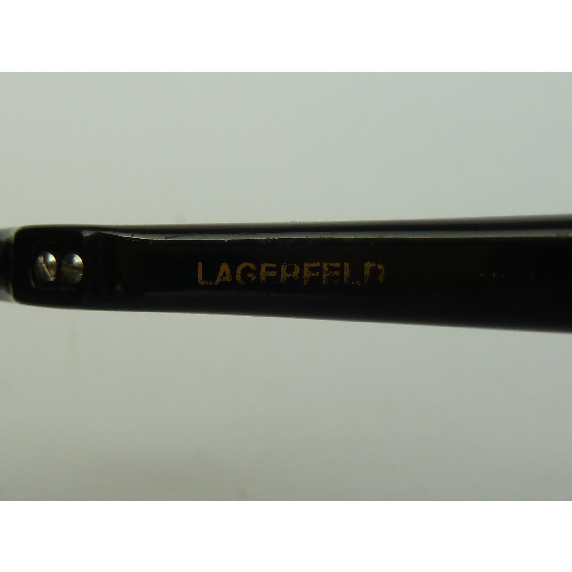 Karl Lagerfeld Brown Tortoise Round Lenses PC Cridalon Sunglasses 1990s 3