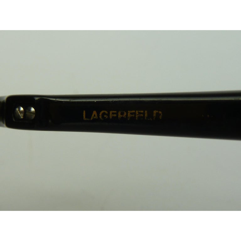 Karl Lagerfeld Brown Tortoise Round Lenses PC Cridalon Sunglasses 1990s ...