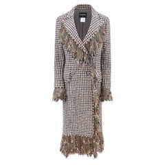 Karl Lagerfeld Chanel PF 2008 Métiers d'Art Paris-London Houndstooth Tweed Coat