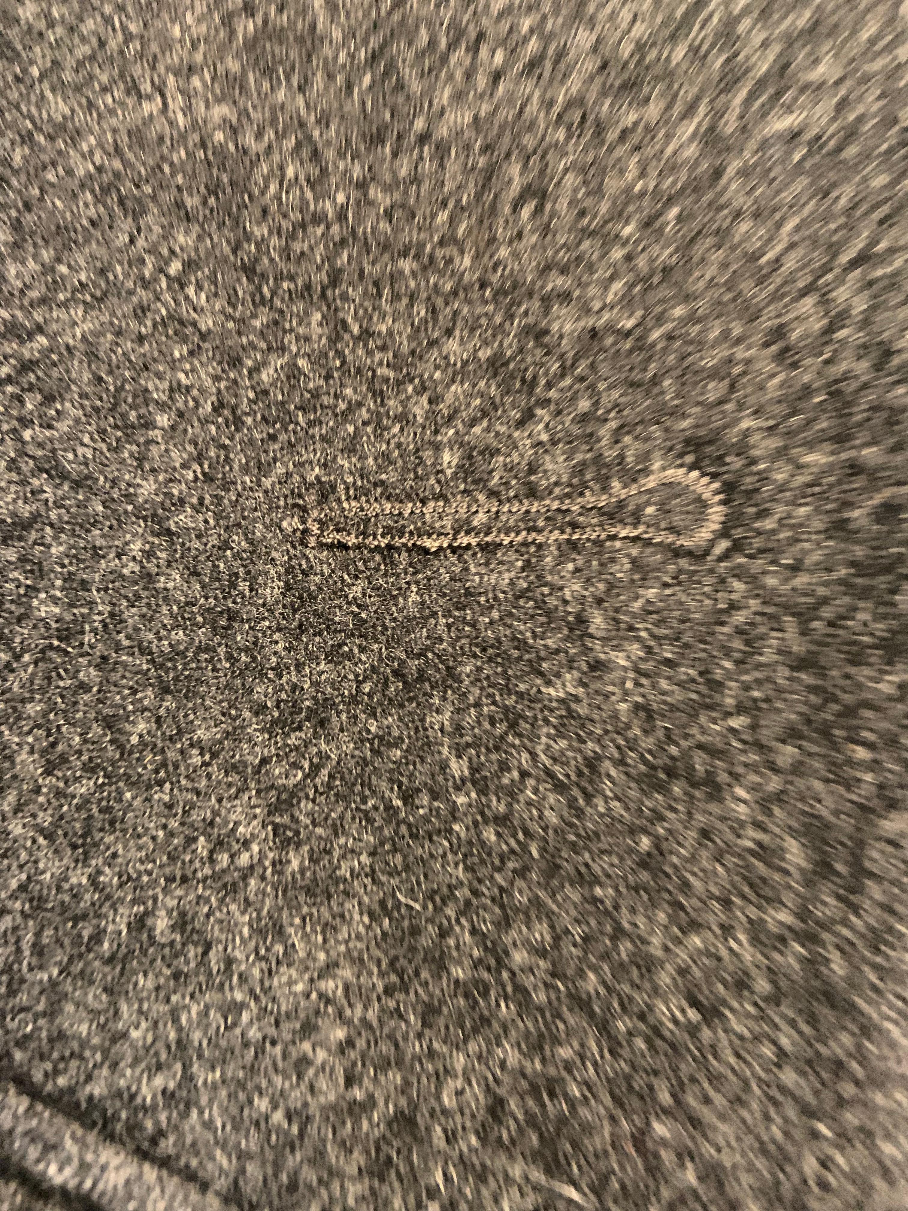 Karl Lagerfeld Anthrazitgraue Wolljacke mit gestreiften Wollakzenten im Angebot 3